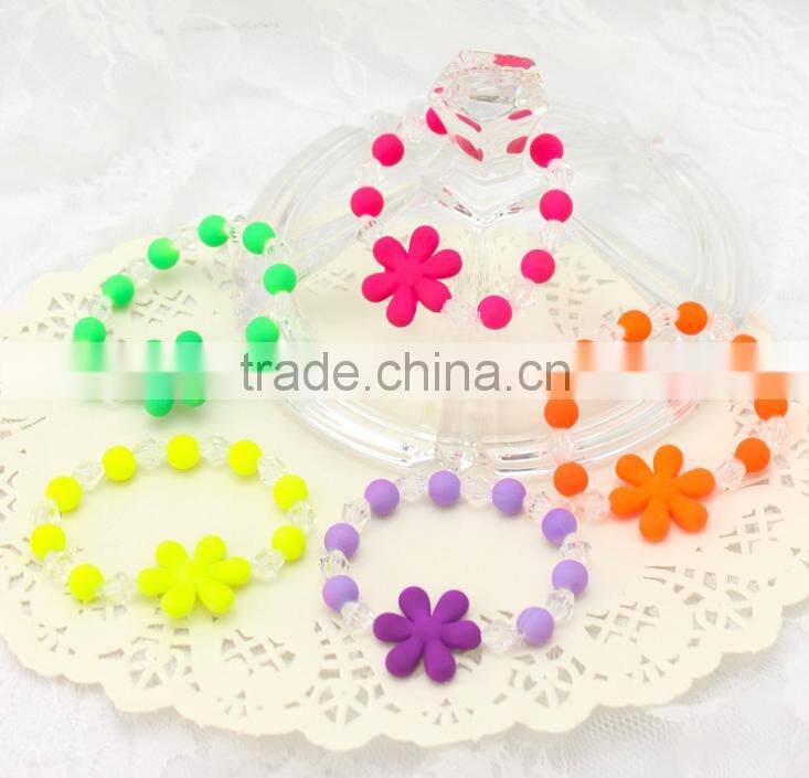 New product candy kids bead bracelets colorful bracelets
