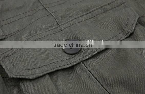 Vintage military army cargo shorts in slim fit