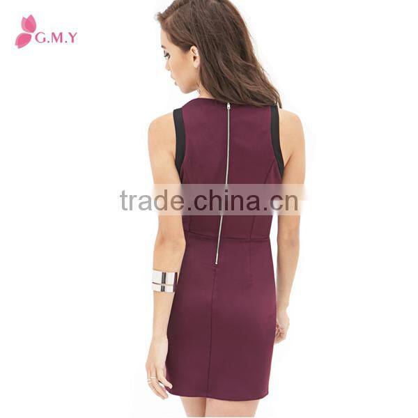 Office Dress, Slim Tight mature sleeveless career dresses