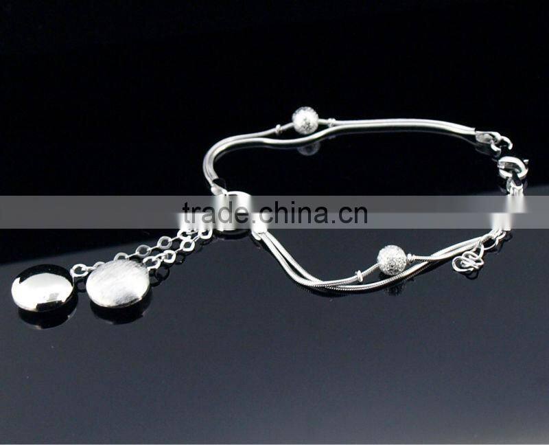 rhodium plated silver bracelets