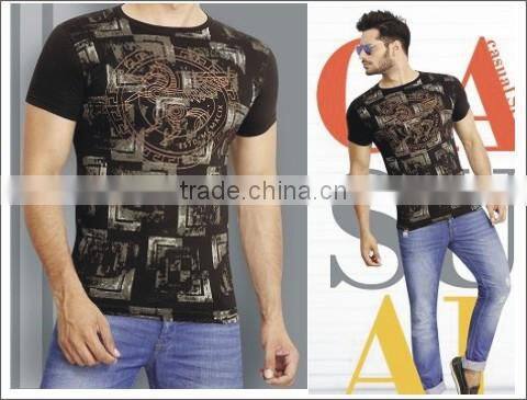NEW DESIGNER WEAR T-SHIRT WITH EMBORIDERY & STONE WORK FOR MEN