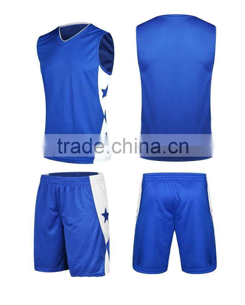 Men new pop plain basketball jersey set