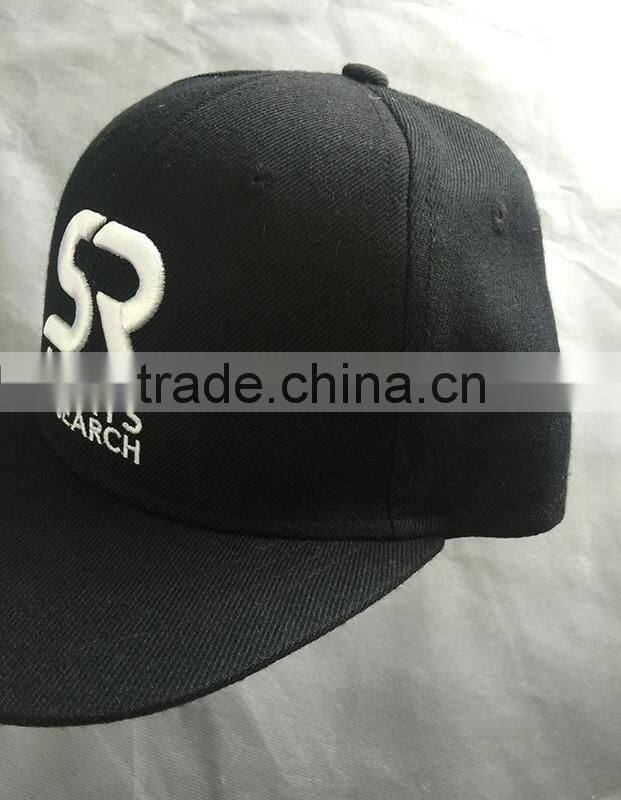 Custom High Quality 3D Embroidery logo 100% Cotton 6 Panels Snapback Cap