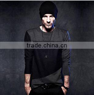 china menufacturer 2016 printed long sleeve men cotton t shirts wholesales