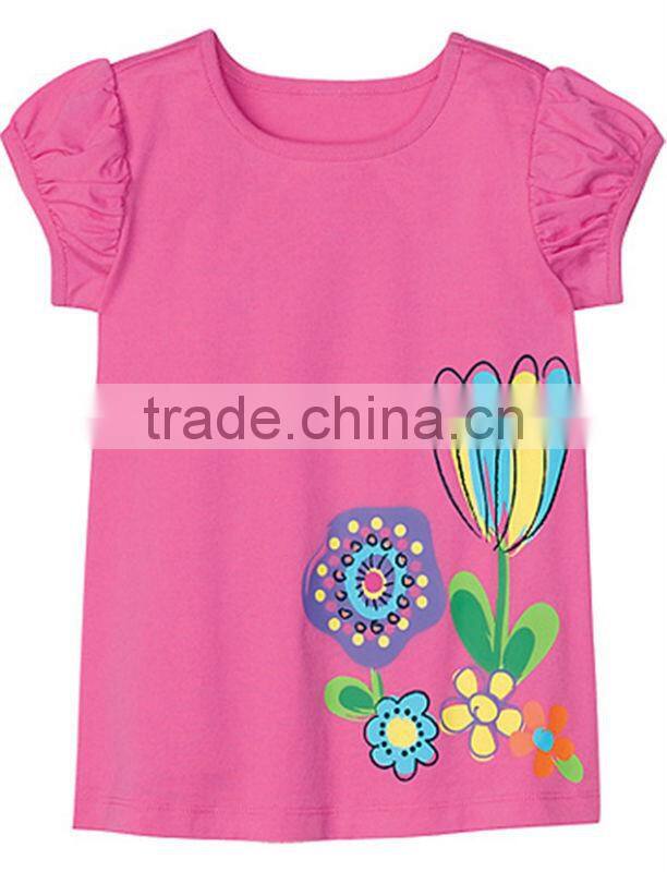 CUTE KIDS GIRLS MULTI COLOUR PRINTED T SHIRT