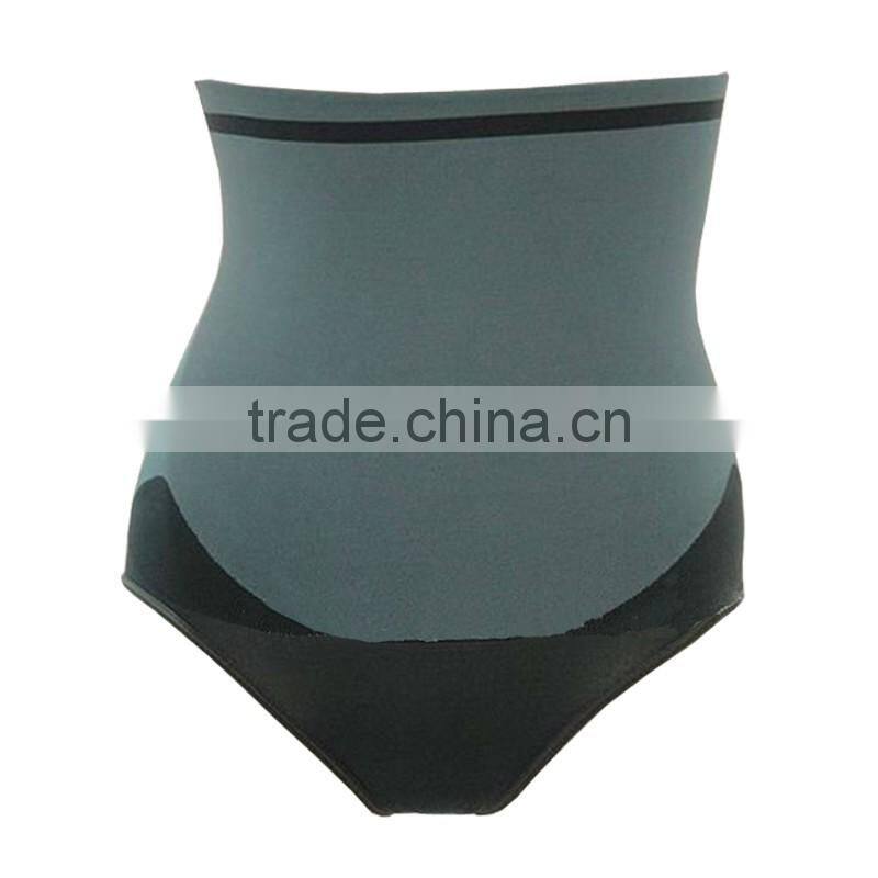 Contrast color high waist women shapewear panties seamless tight control panties