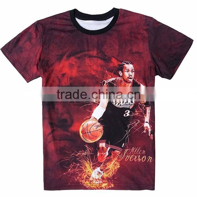 Factory Direct Price Men's Wholesale Cheap Polyester Sublimation Sport T Shirt