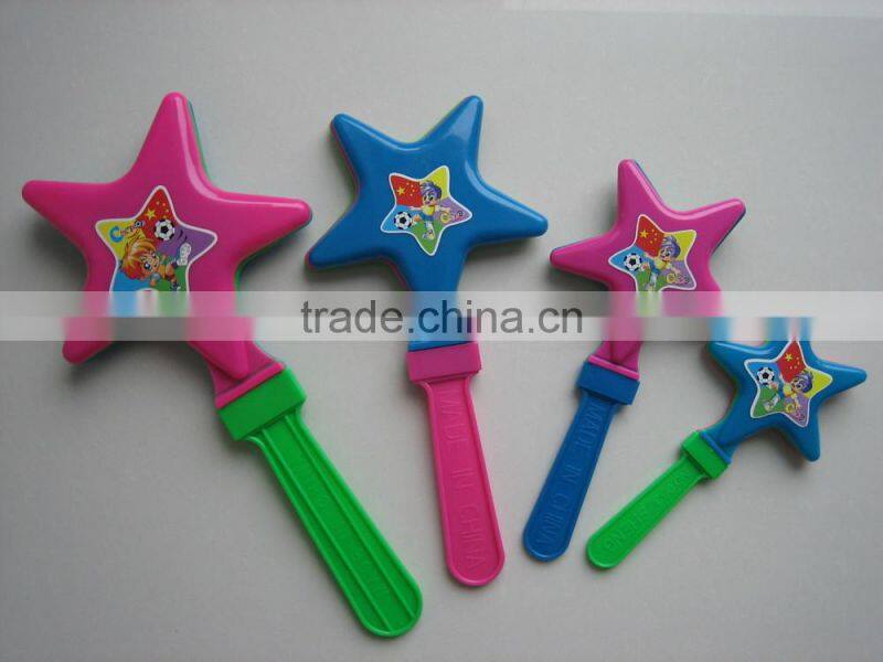 plastic noise maker star clapper