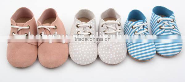 Lovely funny skidproof genuine leather baby oxford shoes