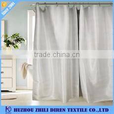 Silvery Gray Waterproof Polyester Nautical Shower Curtains For Bathroom