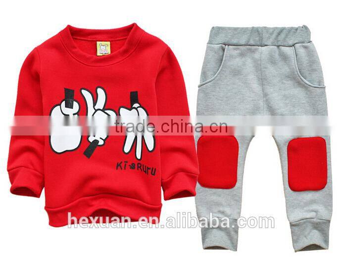 fashion children clothing set: hoodies+pants/Unisex sports clothing set
