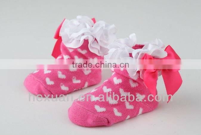 girl lovely bow-tie Flanging socks princess sexy leopard