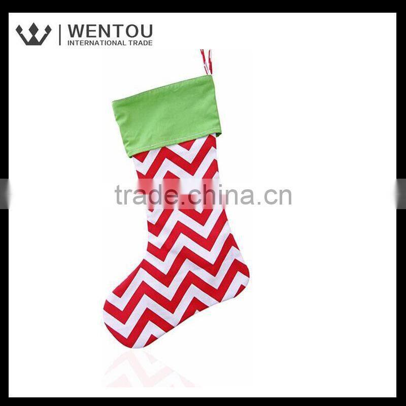 Wholesale cheap stock Personalised Canvas Christmas Stocking