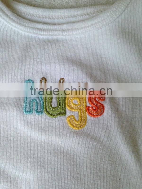 Hugs Plain White Organic Cotton Baby Bodysuits