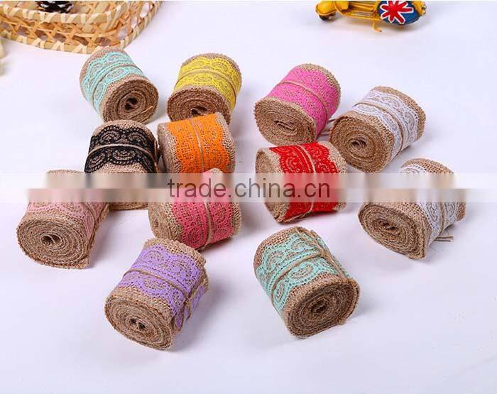 Linen ribbon/Bud silk linen volume/Linen lace band