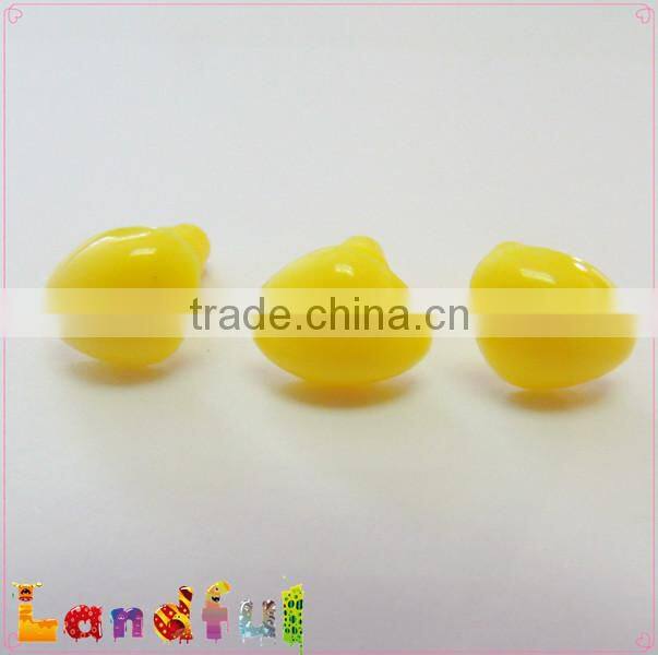 12mm Yellow Safety Triangle Nose Plastic Nose Craft Animal Doll Nose
