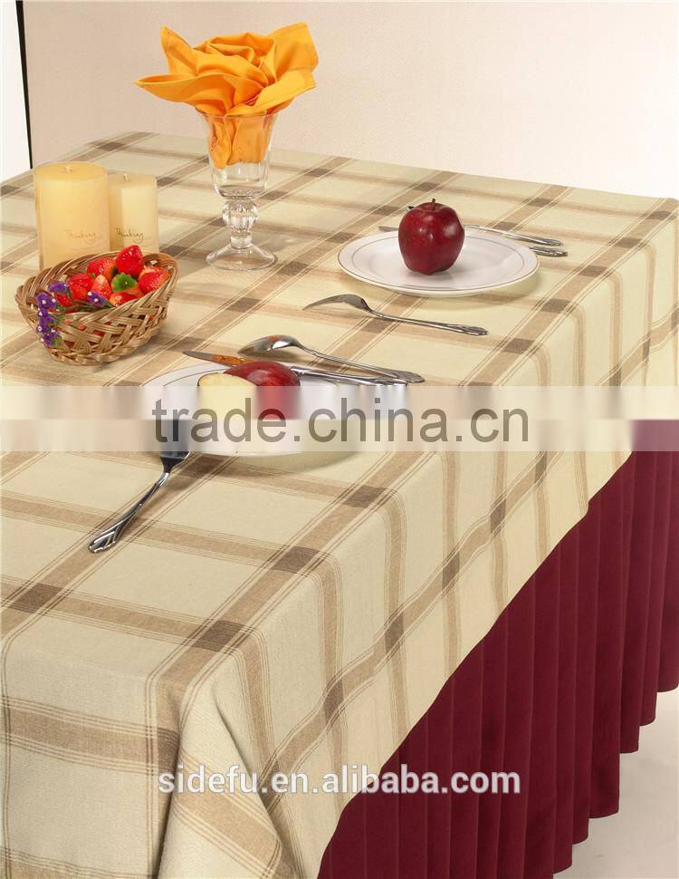 Wholesale Customized Fancy Square Ruffled Table Skirt