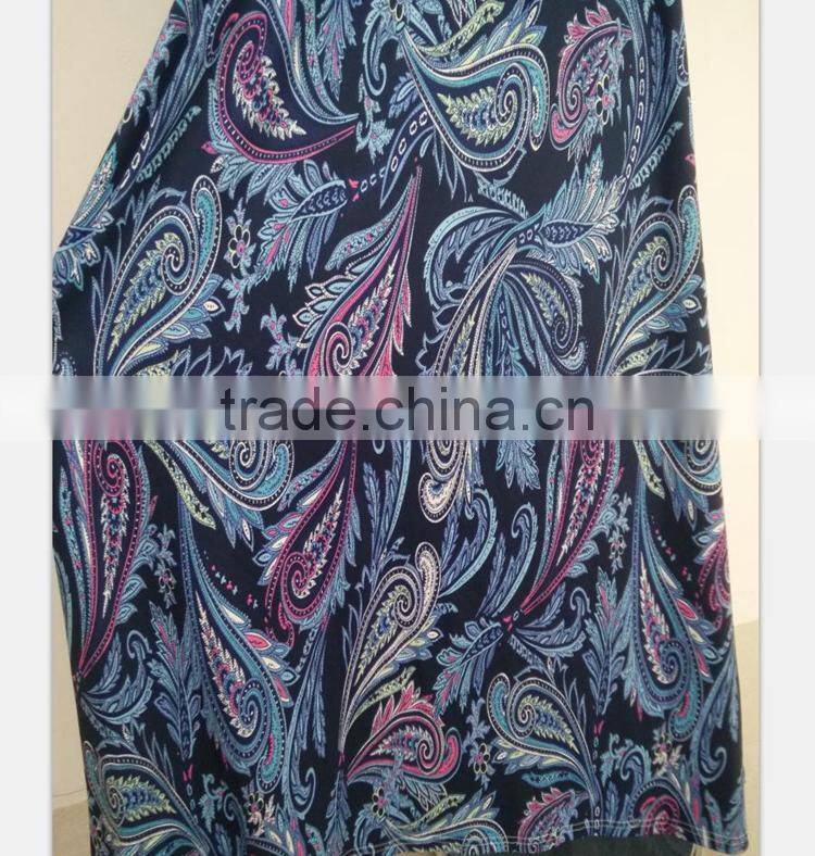 Mom and daughter summer bohemia long dress seelveless blue printing mommy and me outfits