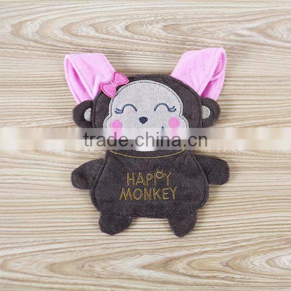 Happy Pink Cat Baby Cotton Bandana Bibs