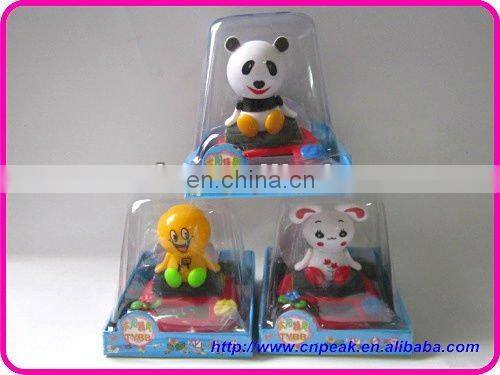 solar smile toys/solar flip flap smile nodding head novelty gift