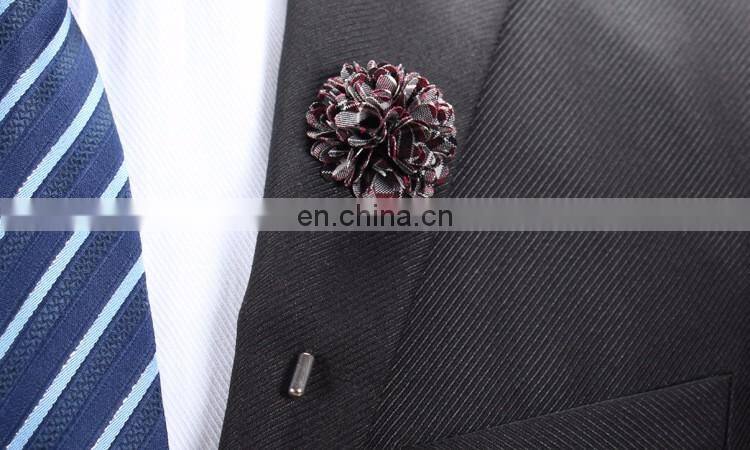 Whosale Bulk Flower Lapel Pins Brooches Men Wedding Handmade Brooch Suits Shirt