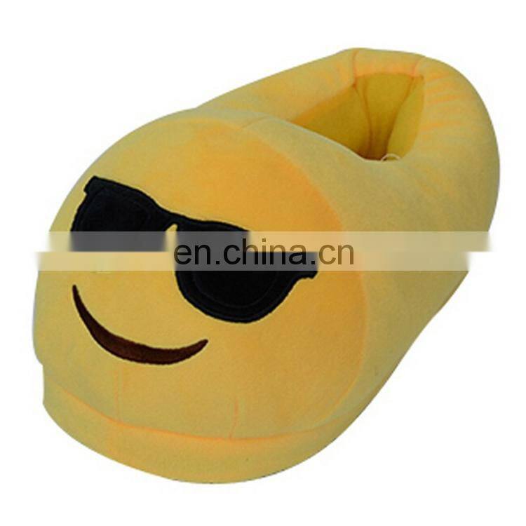 Hot Sale Funny Emoji Bedroom Slippers Wholesale