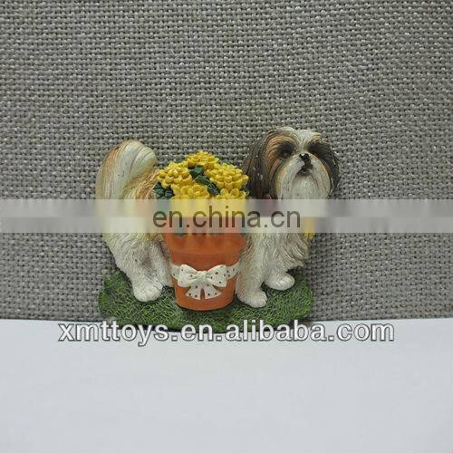 3d sourvenir dog shaped fridge magnet