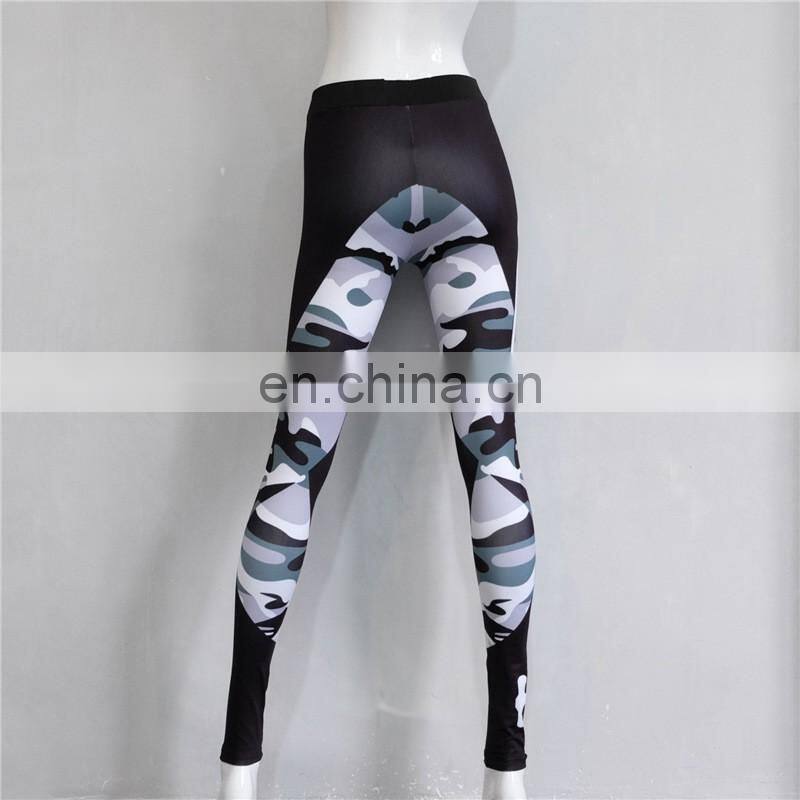 women printed camouflage pattern sports leggings pnats gym clothes girls yoga pants for girls