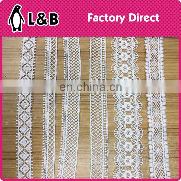 high quality new design polyester embroidery lace