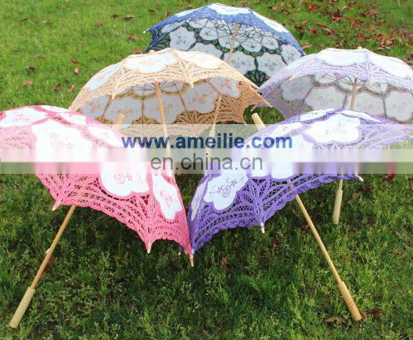 A01102 New arrival Cotton lace umbrella Very popular umbrella