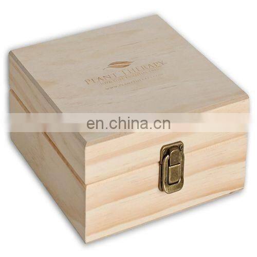 Wood box packaging Essential Oil Box - Holds 25 Bottles Size 5-15 ml