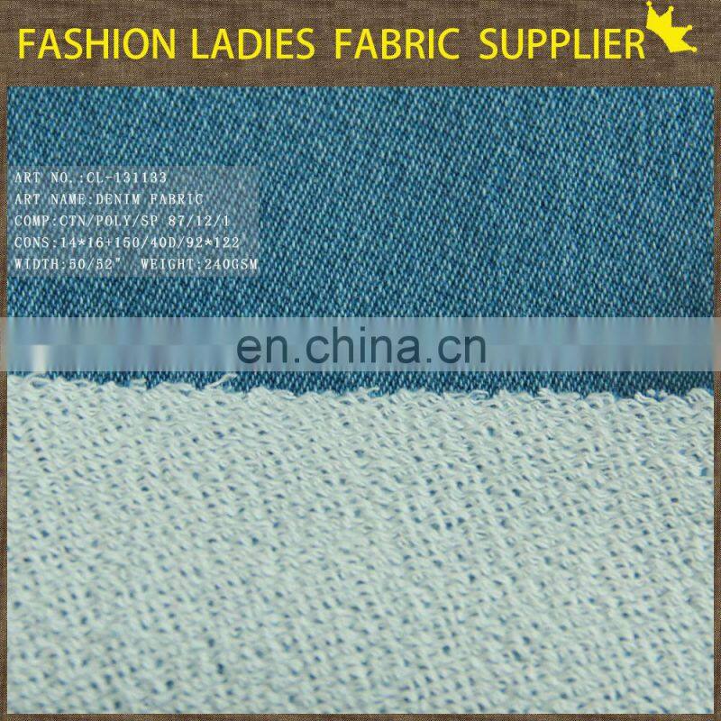 New design leather sleeves denim jacket raw denim denim bags fabric