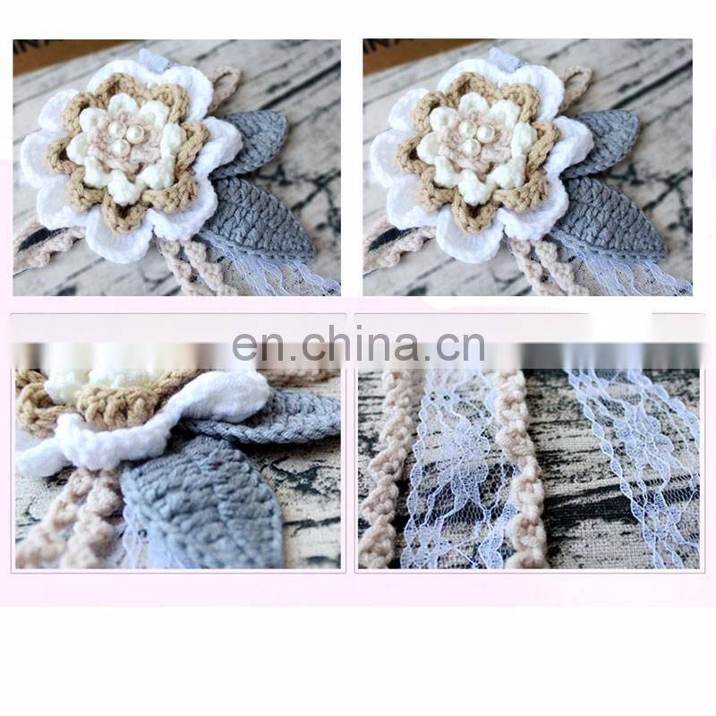 Home decorative crochet handmade curtain flowers rose