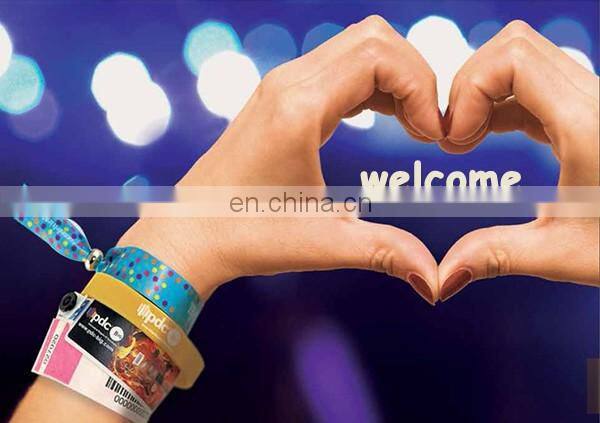 factory direct silicone rfid wristband with logo printing