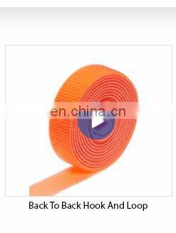 Wholesale back to back double side hook and loop, fastener tape from OEM factory