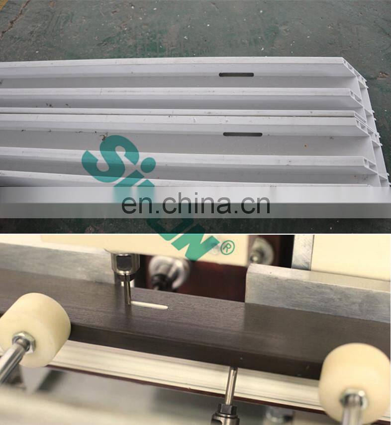 Three Heads UPVC Window Frame Water Hole Milling Machine