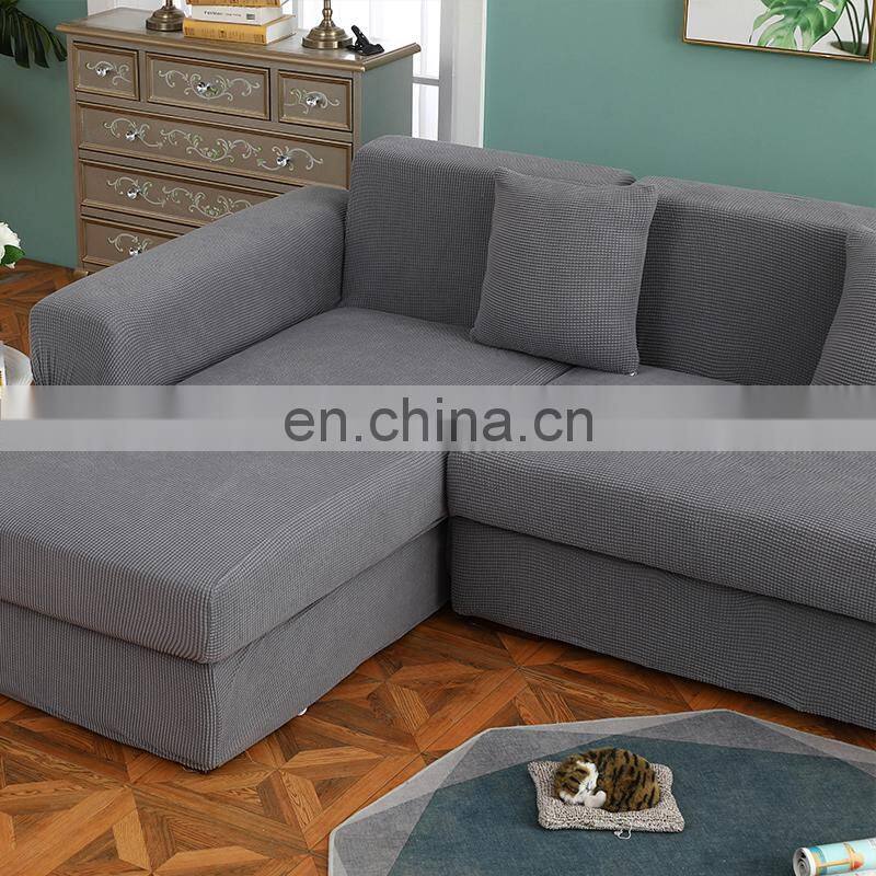 Wholesale sectional 7 seater sofa covers set couch cover for l shaped design couch