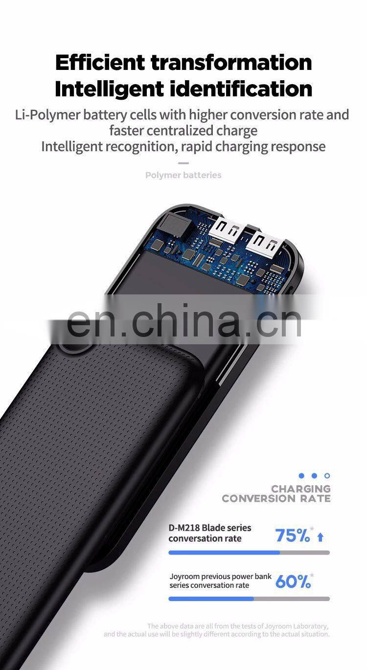 Joyroom portable 10000mah power bank for mobile phone