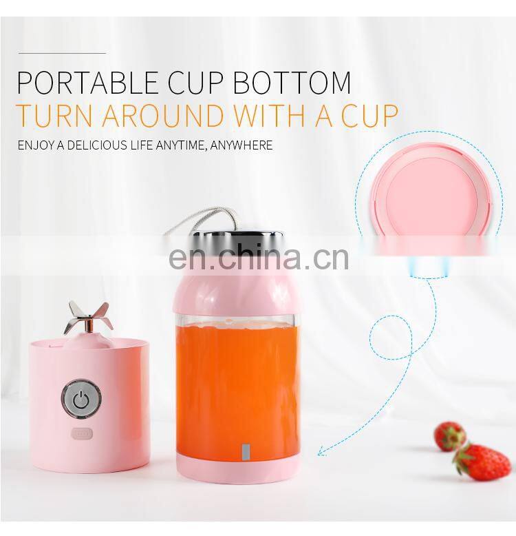 New USB Rechargeable 550ml Fruit Mixing Portable Juicer Blender