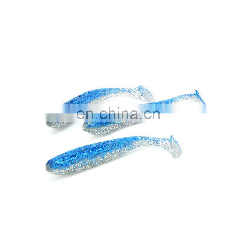 Amazon Hot 65mm/1.8g Wobblers Mandarin Fish Killer Two-Color Paddle Tail With Salt And Fishy Lure Soft Artificial Bait