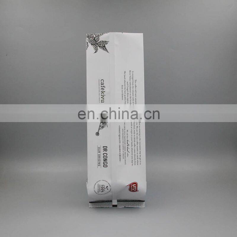 Coffee Bags With Valve Wholesale Hot Sale Classic Coffee Sachet Flat Bottom Bag With Zipper Valve Foil Food Grade Coffee Bags