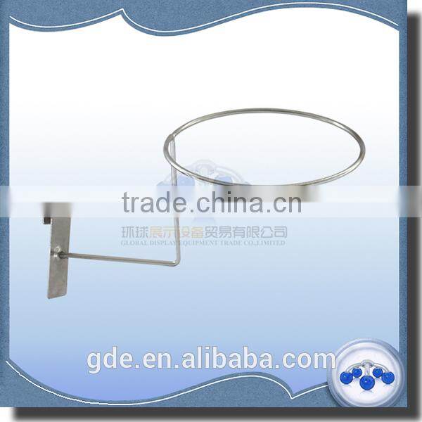 150mm metal chrome gridwall hat display rack