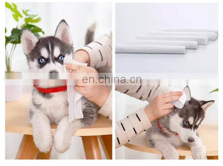 Cat Dog Wipes Natural Safe Ingredients Premium Clean Deodorize Kitten Puppy Wipes for Pet