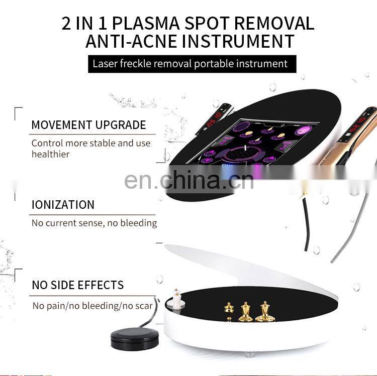 Non-invasive Painless Ozone Plasma Pen Laser Skintag Remove Machine 2 IN 1 Spot Acne Scar Wrinkle Removal Beauty Instrument
