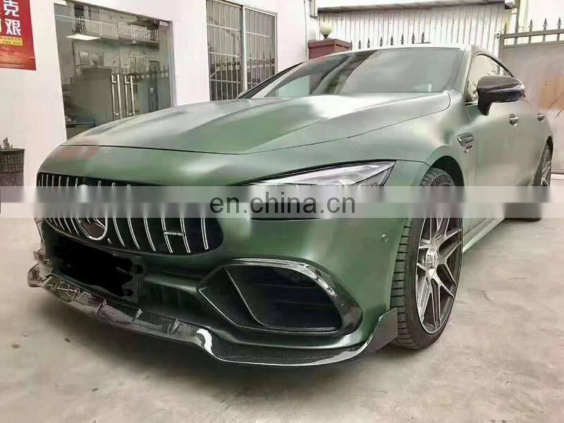 Runde Top Quality For Mercedes-Benz AMG GT50 GT53 Upgrade Brabus Style Carbon Fiber Body Kit Front Lip Rear Diffuser Spoiler