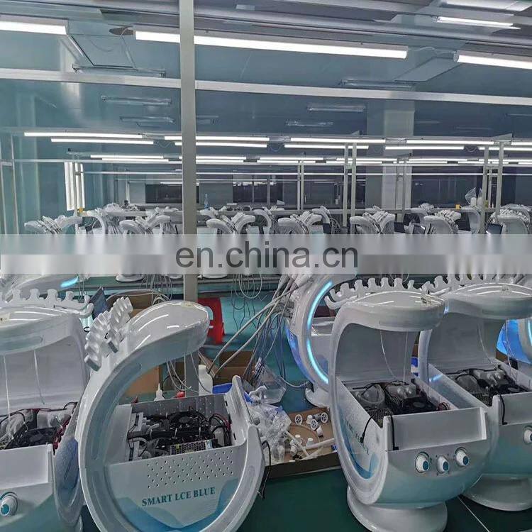 Intelligent Ice Blue Advanced Skin Analyzer RF Head With Mobile App Connection Facial Machine for skin management