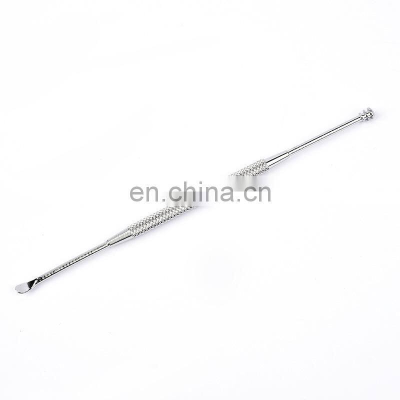 Stainless steel Ear Cleaner Portable Ear Wax Pick Double Headed Ear Spoon Cleaning Tool