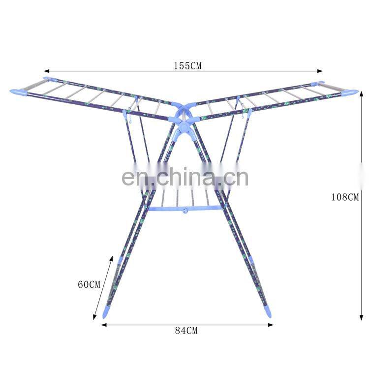Children's high quality small clothes rack iron tube printing design clothes rack