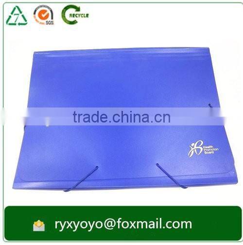 hard cover pp custom printed pockets expandable file folder with fastener
