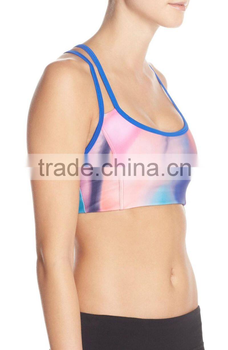 Newest high quality women sexy sports bra fitness yoga bra